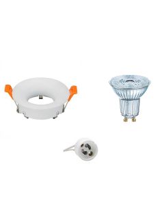 OSRAM - LED Spot Set - Parathom PAR16 940 36D - GU10 Fitting - Dimbaar - Inbouw Rond - Mat Wit - 5.5W - Natuurlijk Wit 4000K - Ø85mm