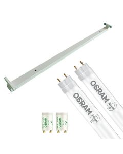 OSRAM - LED TL Armatuur met T8 Buis - SubstiTUBE Value EM 830 - Aigi Dybolo - 120cm Dubbel - 32.4W - Warm Wit 3000K