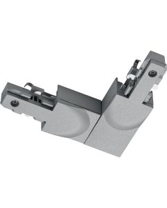 Spanningsrail Doorverbinder - Trion Dual - Hoek L Connector - Aarde Binnen - 2 Fase - Mat Titaan