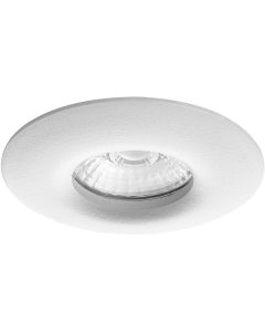 Spot Armatuur GU10 - Pragmi Luno Pro - Waterdicht IP65 - Inbouw Rond - Mat Wit - Aluminium - Ø82mm