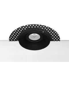 Spot Armatuur GU10 - Pragmi Nivas Pro - Inbouw Rond - Mat Zwart - Aluminium - Trimless - Kantelbaar - Ø150mm 2