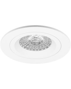 Spot Armatuur GU10 - Pragmi Rodos Pro - Inbouw Rond - Mat Wit - Aluminium - Ø93mm