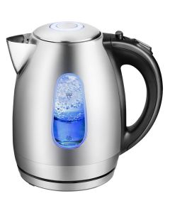 Waterkoker - Aigi Quny - 1.7 Liter - 2200 Watt - RVS - Zwart/Zilver 