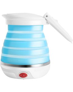 Waterkoker - Aigi Shapy - Travel - Camping - Opvouwbaar - 0.6 Liter - 1000 Watt - Blauw