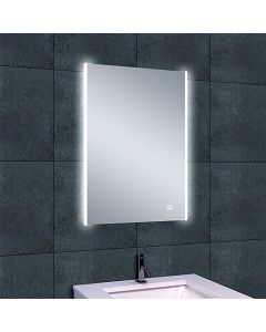 LED Badkamerspiegel - Trion Aluna - Rechthoek - IP44 - Touch Schakelaar - 18W - Aanpasbare Kleur - Spiegelglas 1