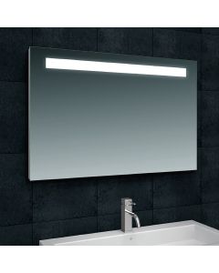 LED Badkamerspiegel - Trion Aluna - Rechthoek - IP44 - Touch Schakelaar - 18W - Aanpasbare Kleur - Spiegelglas 1