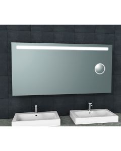 LED Badkamerspiegel - Trion Aluna - Rechthoek - IP44 - Touch Schakelaar - 18W - Aanpasbare Kleur - Spiegelglas 1