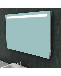 LED Badkamerspiegel - Trion Aluna - Rechthoek - IP44 - Touch Schakelaar - 18W - Aanpasbare Kleur - Spiegelglas 1