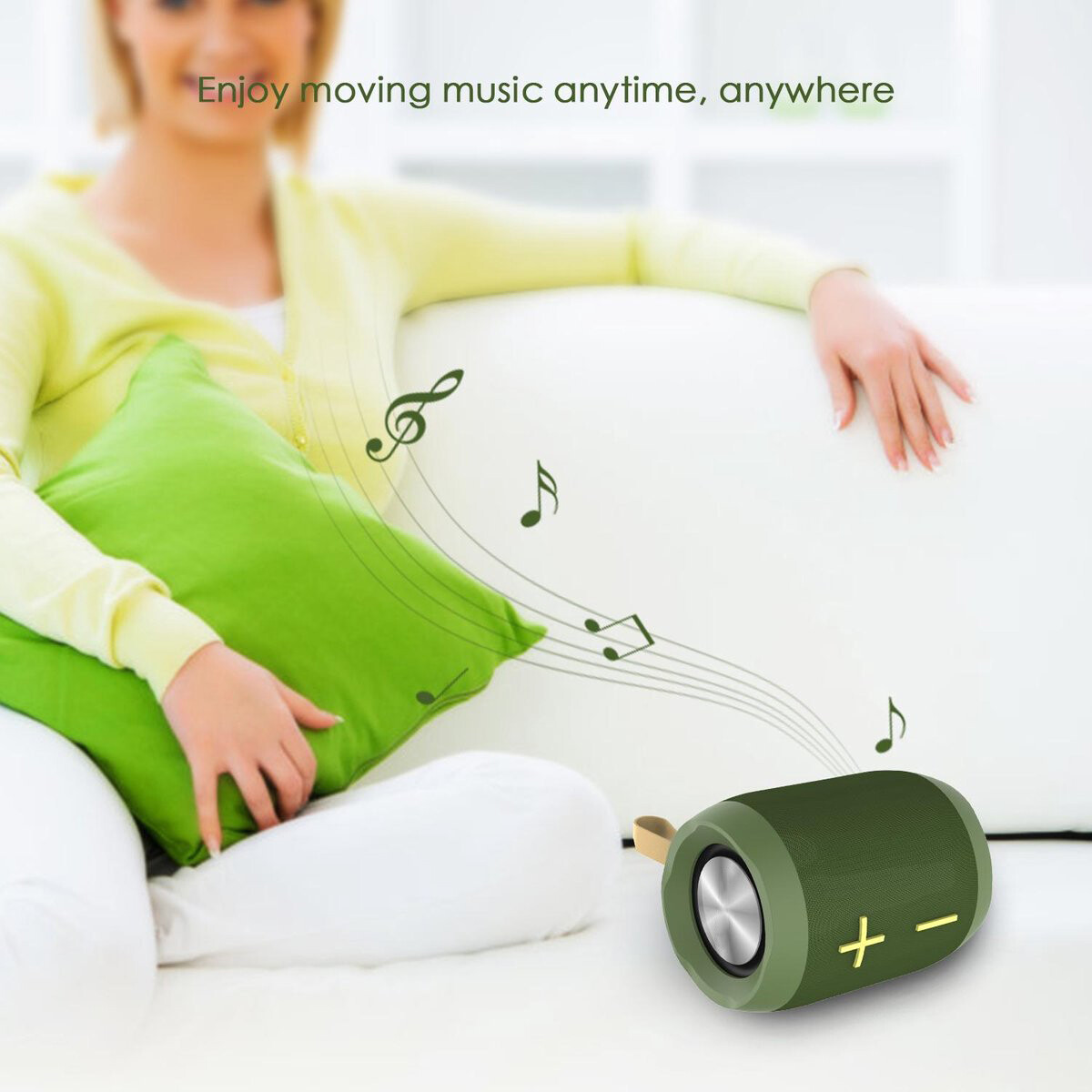 Draadloze Bluetooth Speaker - Aigi Nixa - Groen