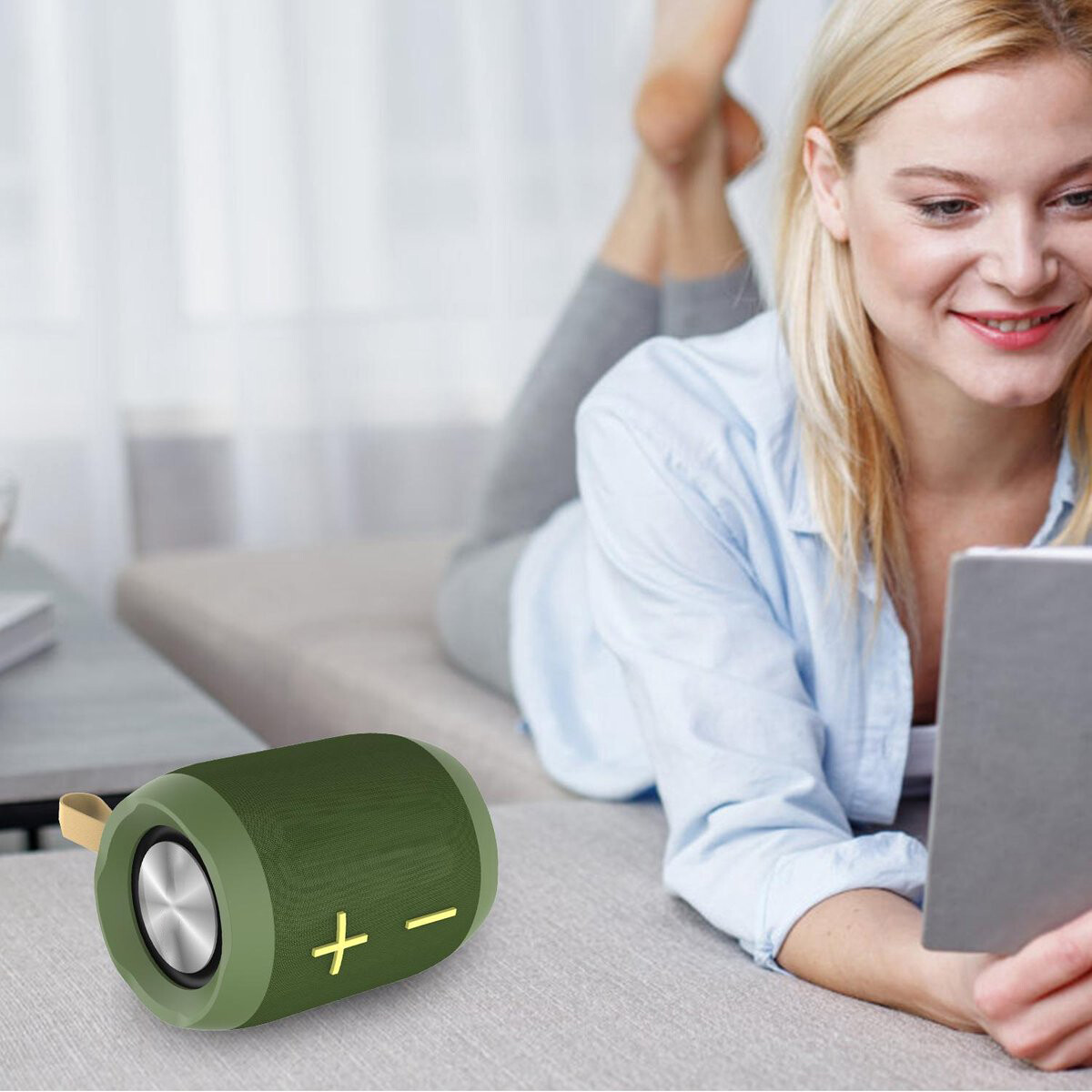 Draadloze Bluetooth Speaker - Aigi Nixa - Groen