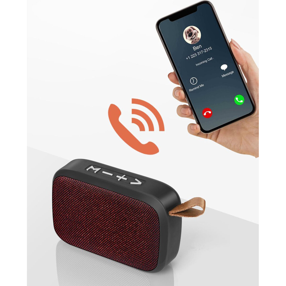 Draadloze Bluetooth Speaker - Aigi Trunck - Rood