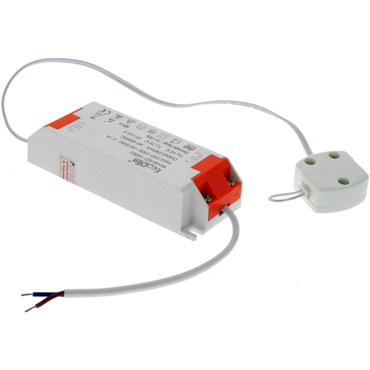 EcoDim - LED Driver - Trafo - Transformator - ED-10050 - Dimbaar - 5-7W - 14-25V - Max. 2 Spots