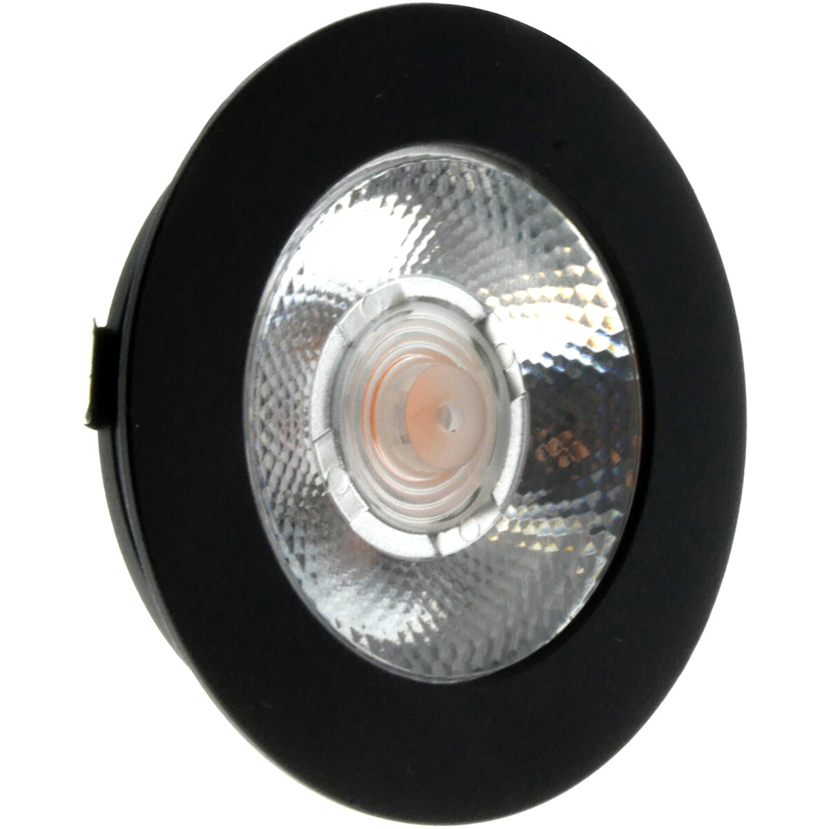 EcoDim - LED Spot Keukenverlichting - ED-10046 - 3W - Warm Wit 2700K - Dimbaar - Waterdicht IP54 - Onderbouwspot - Meubelspot - Inbouwspot - Rond - Mat Zwart