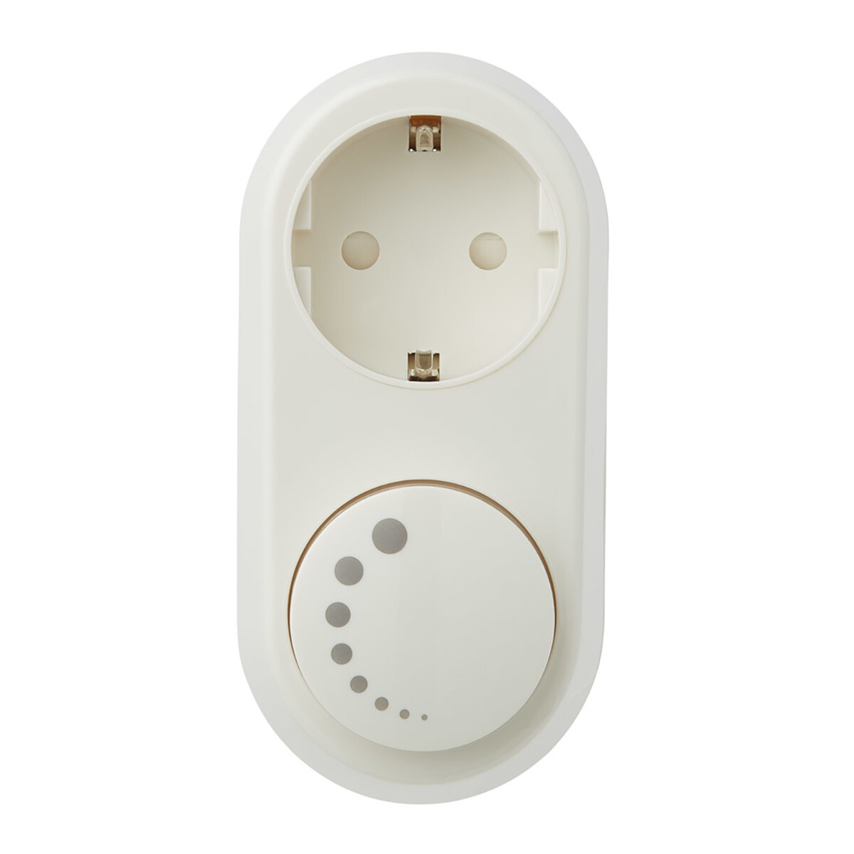 EcoDim - LED Stekkerdimmer - Smart WiFi - ECO-DIM.06 - Fase Afsnijding RC - Z-Wave - Opbouw - Enkel Knop - 0-100W - Wit