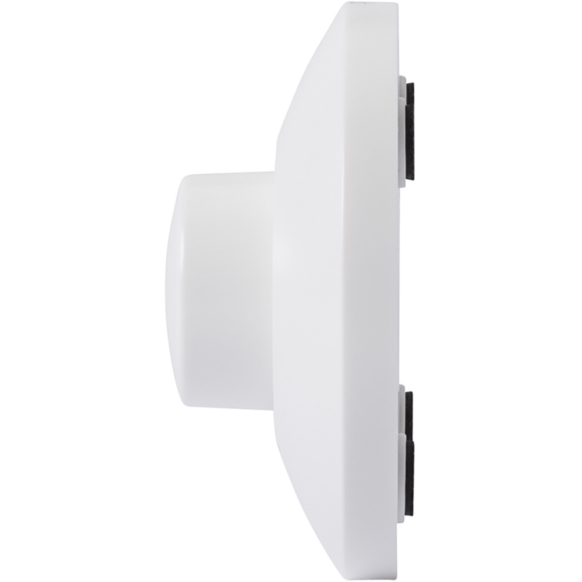 EcoDim - LED Vloerdimmer - ECO-DIM.09 - Fase Afsnijding RC - Enkel Knop - 0-50W - Rond - Mat Wit