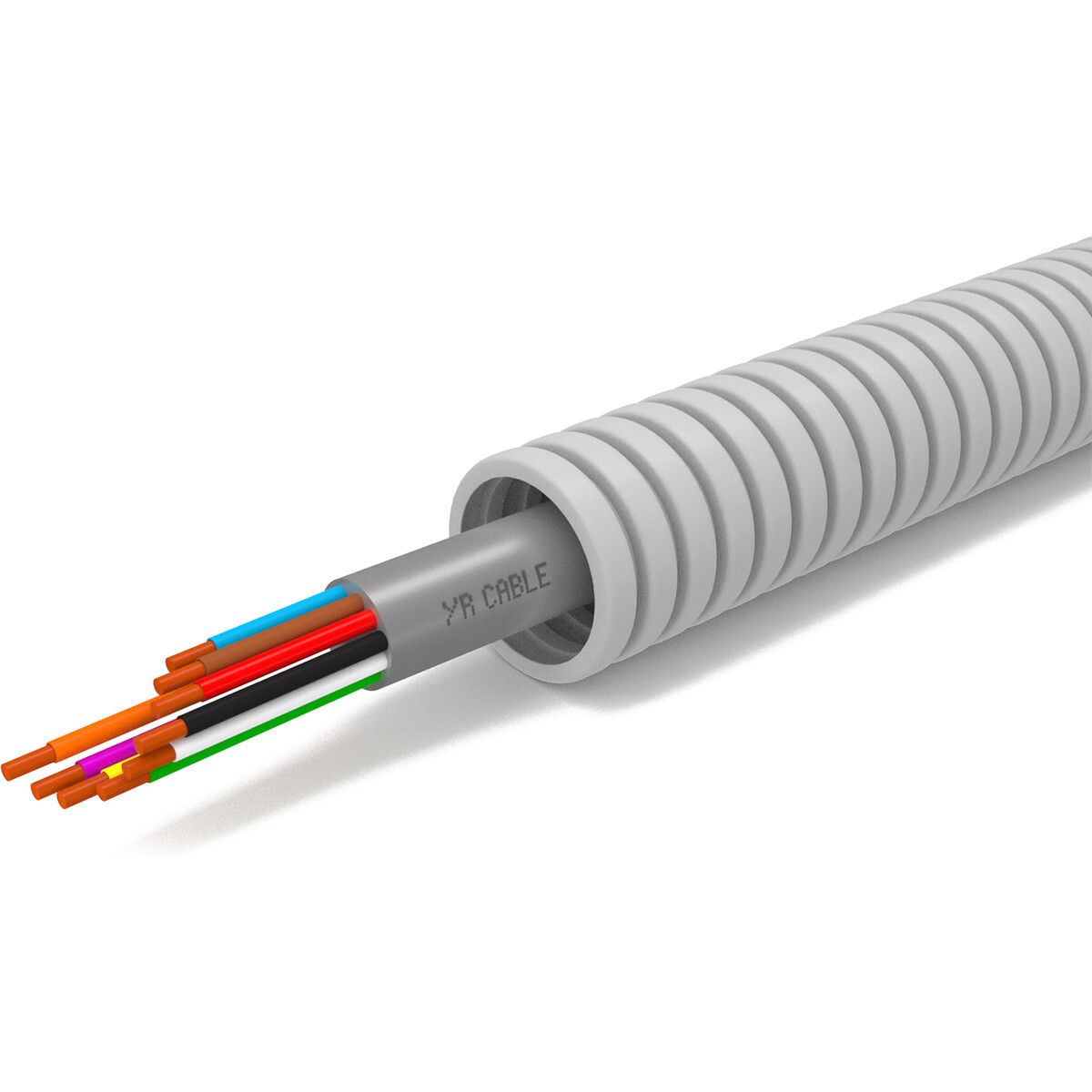 Flexibele Buis met Signaalkabel - Voorbedrade Flexbuis - YR-MB - 2x0.8mm - 16mm - 100 Meter