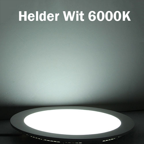 LED Downlight - Opbouw Rond 12W - Helder/Koud Wit 6400K - Mat Wit Aluminium - Ø170mm