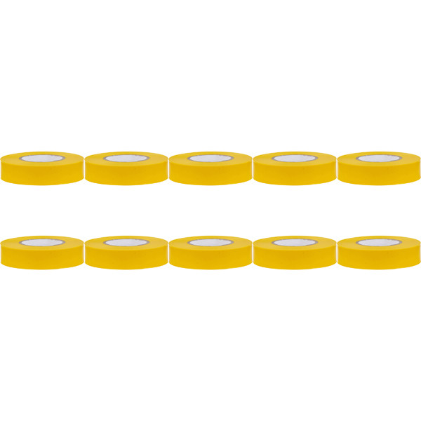 Isolatietape 10 Pack - Yurga - Geel - 20mmx20m