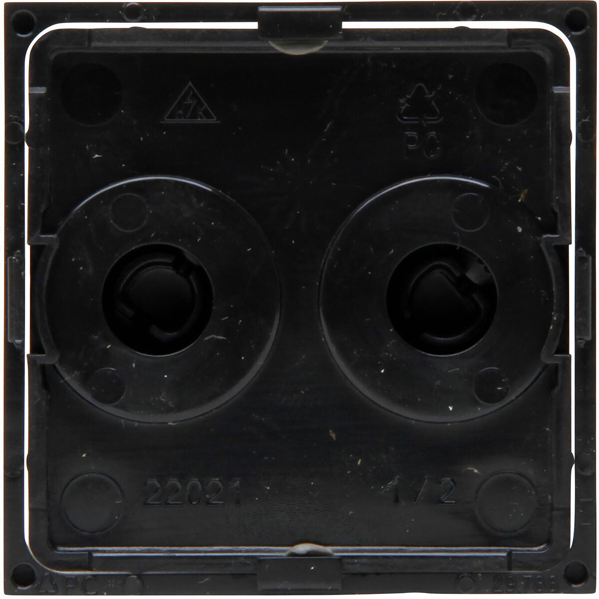 KOPP - Afdekplaat/Centraalplaat - Athenis HK07 - DUO Dimmer - Mat Zwart