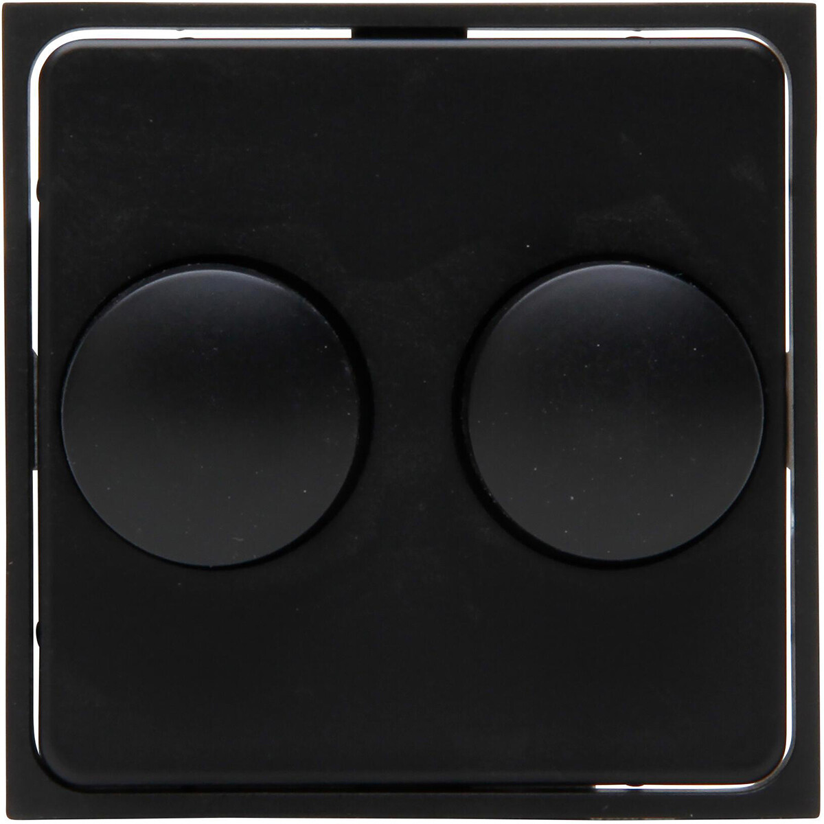 KOPP - Afdekplaat/Centraalplaat - Athenis HK07 - DUO Dimmer - Mat Zwart