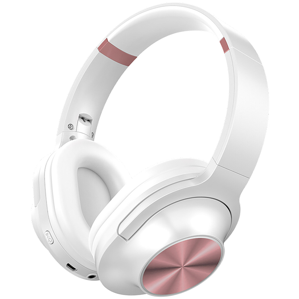 Koptelefoon - Aigi Moski - Draadloos - Bluetooth - On Ear - Wit/Roze