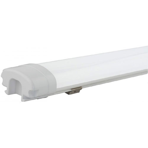 LED TL Armatuur - LED Balk - Niha - 36W - Waterdicht IP65 - Helder/Koud Wit 6400K - Kunststof - 120cm