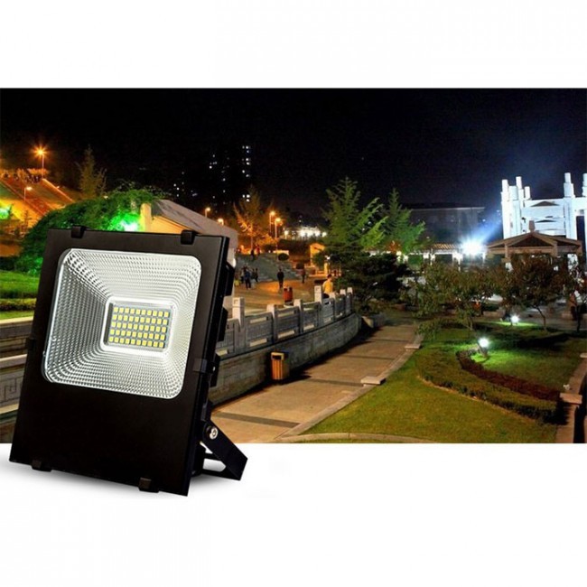 LED Bouwlamp 100 Watt - LED Schijnwerper - Helder/Koud Wit 6400K - Waterdicht IP65