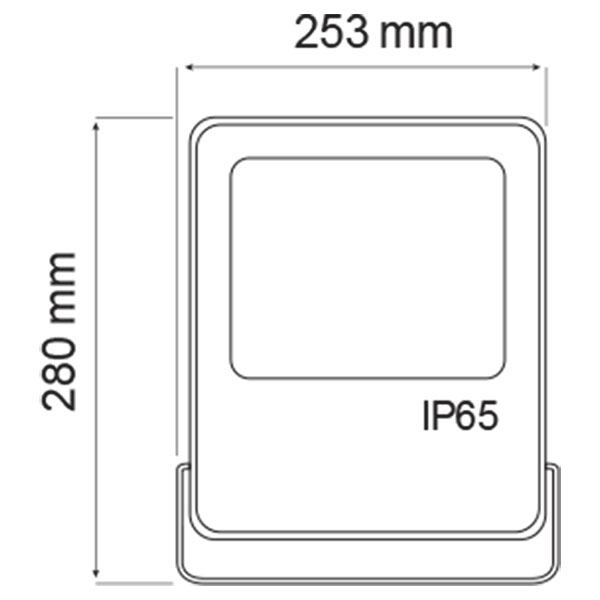 LED Bouwlamp 100 Watt - LED Schijnwerper - Helder/Koud Wit 6400K - Waterdicht IP65