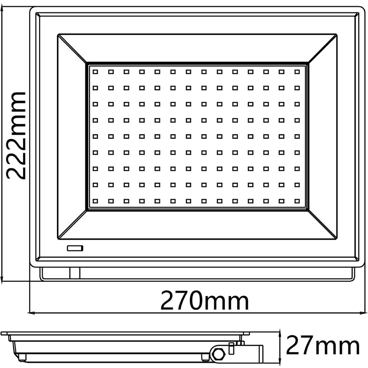 LED Breedstraler - Velvalux Glowlit - 100 Watt - Helder/Koud Wit 6500K - Waterdicht IP65 - Flikkervrij