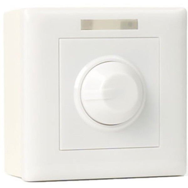 LED Dimmer - Rinzu Dimmy - Opbouw - 0-10V - 800W - Afstandsbediening - Enkel Knop - Incl. Afdekraam - Wit