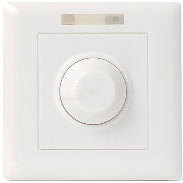 LED Dimmer - Rinzu Dimmy - Opbouw - 0-10V - 800W - Afstandsbediening - Enkel Knop - Incl. Afdekraam - Wit