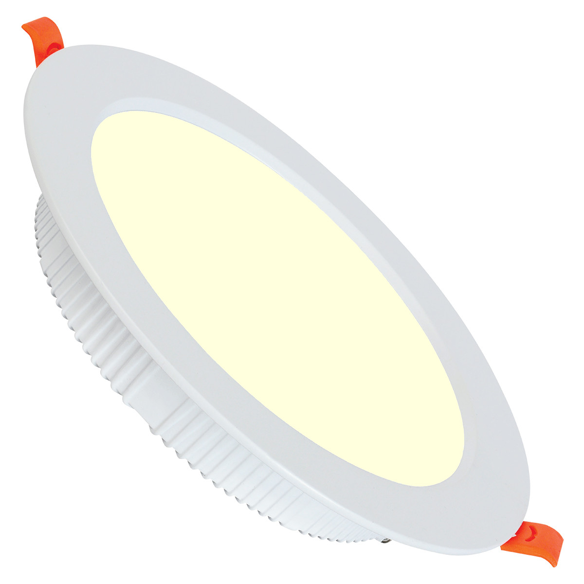 LED Downlight - Alexy - Inbouw Rond 12W - Warm Wit 3000K - Mat Wit Aluminium - Ø120mm