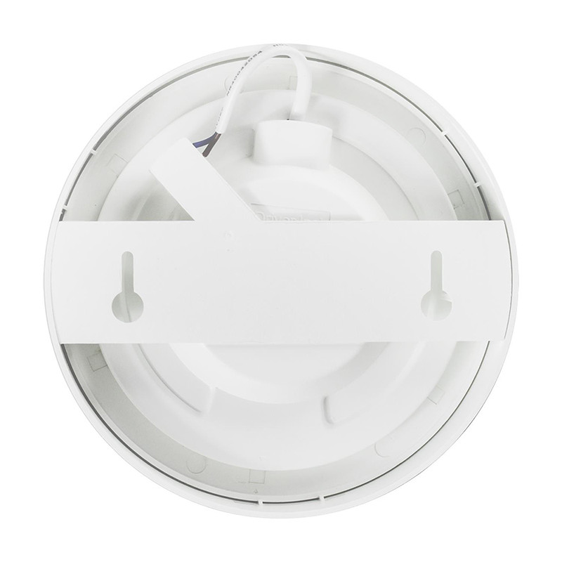 LED Downlight Pro - Aigi - Opbouw Rond 18W - Warm Wit 3000K - Mat Wit - Ø227mm