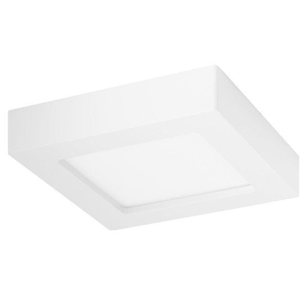 LED Downlight Pro - Aigi - Opbouw Vierkant 18W - Helder/Koud Wit 6000K - Mat Wit - 227mm