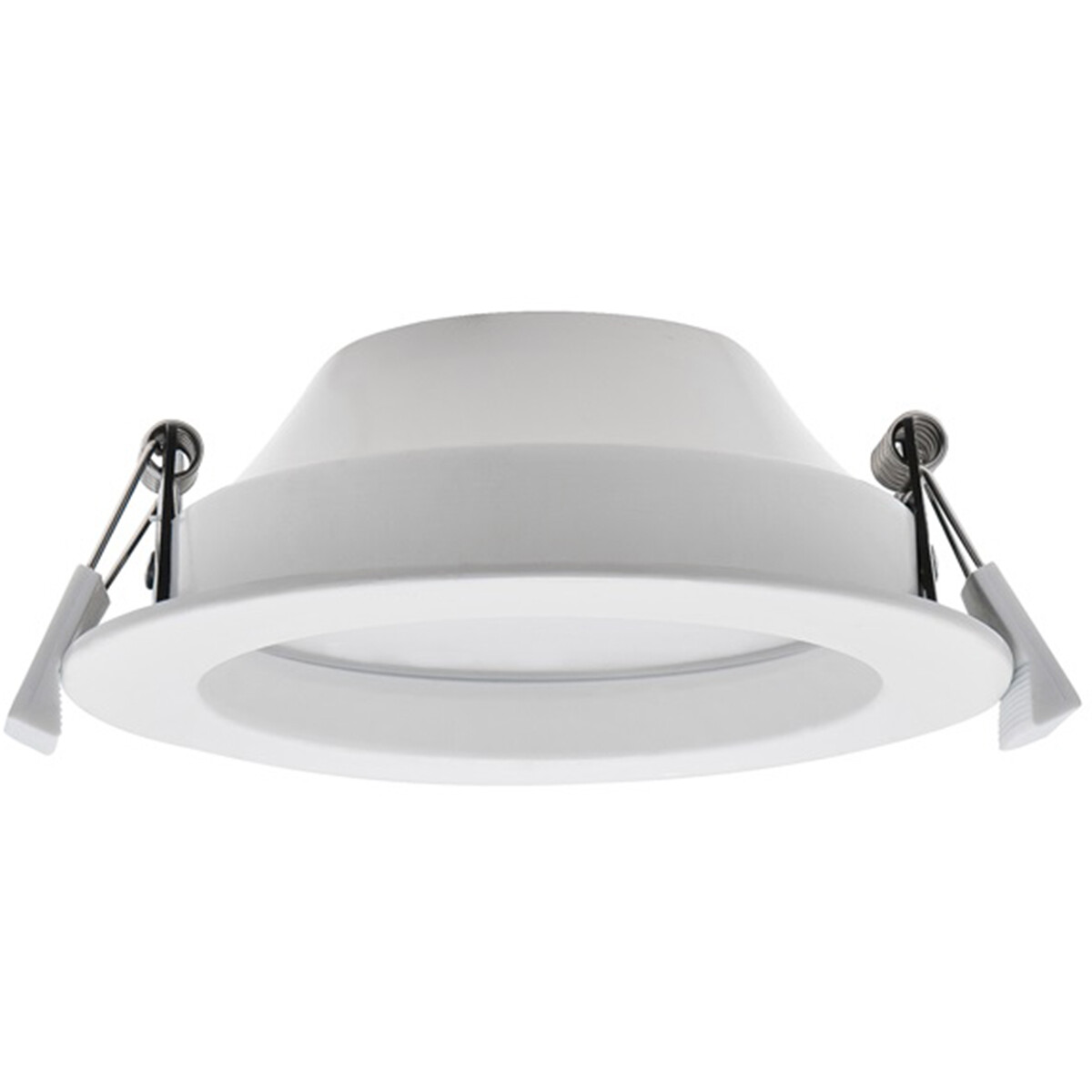 LED Downlight Pro - Aigi Sami - Inbouw Rond 21W - Helder/Koud Wit 6000K - Mat Wit - Kunststof - Ø200mm