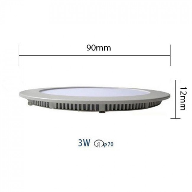 LED Downlight Slim 6 Pack - Inbouw - 3W - Dimbaar - Natuurlijk Wit 4200K - Rond - Mat Zwart - Aluminium - Ø83mmm