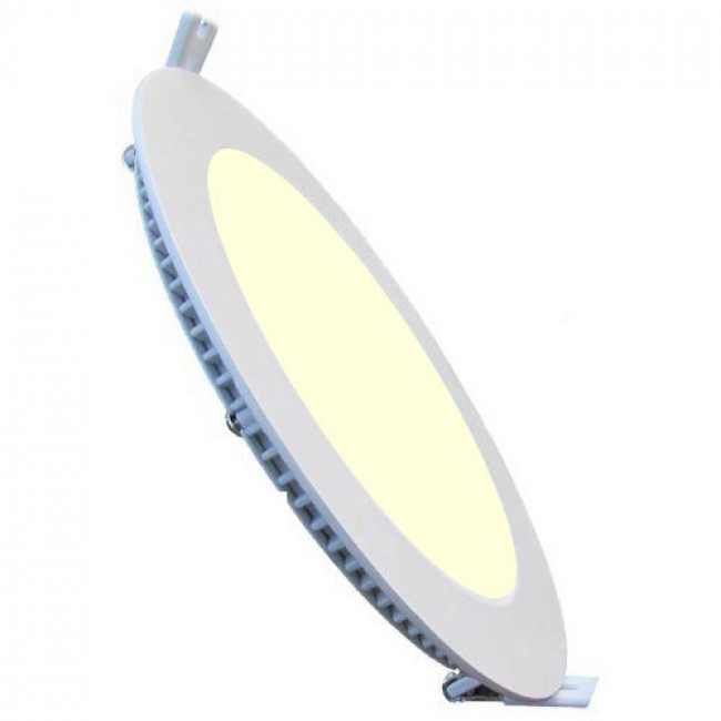 LED Downlight Slim 6 Pack - Inbouw Rond 6W - Warm Wit 2700K - Mat Wit Aluminium - Ø120mm