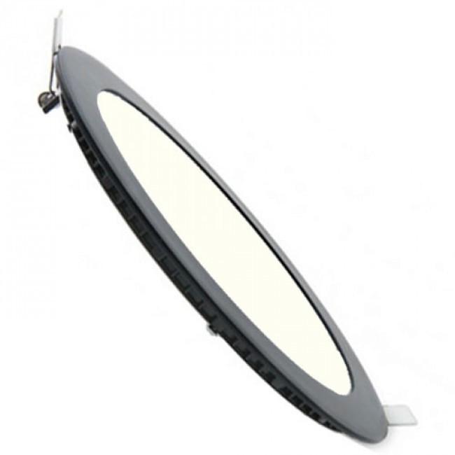 LED Downlight Slim - Inbouw Rond - 3W - Dimbaar - Natuurlijk Wit 4200K - Mat Zwart Aluminium - Ø83mm