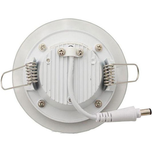 LED Downlight Slim - Inbouw Rond 6W - Helder/Koud Wit 6400K - Mat Wit Glas - Ø96mm