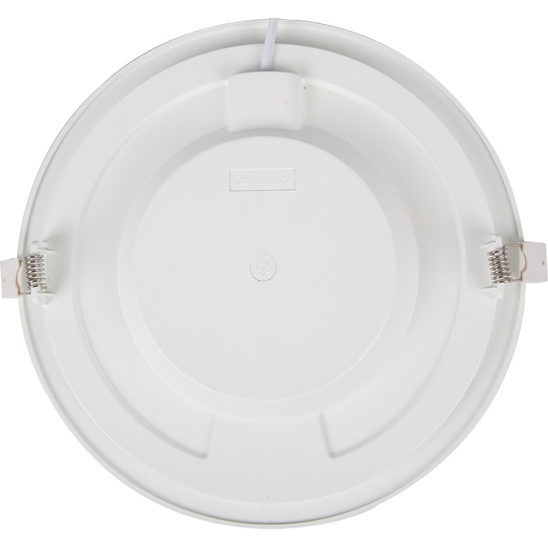 LED Downlight Slim - Aigi - PIR Bewegingssensor 360° - Inbouw Rond 12W - Helder/Koud Wit 6000K - Mat Wit - Ø170mm