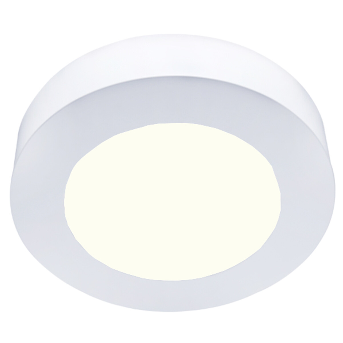 LED Downlight Slim Pro - Aigi Strilo - Opbouw Rond 6W - Natuurlijk Wit 4000K - Mat Wit - Kunststof