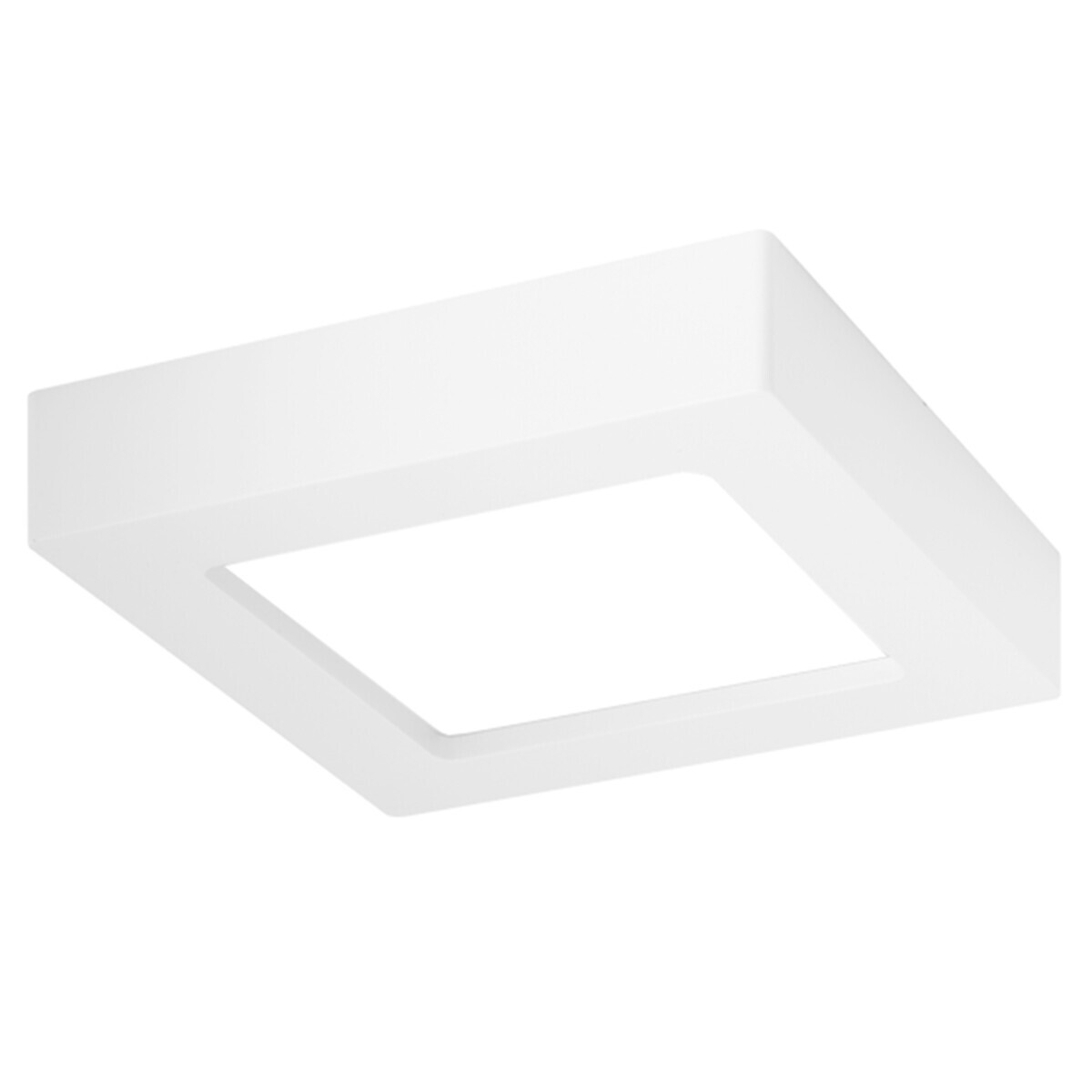 LED Downlight Slim Pro - Aigi Strilo - Opbouw Vierkant 6W - Helder/Koud Wit 6000K - Mat Wit - Kunststof