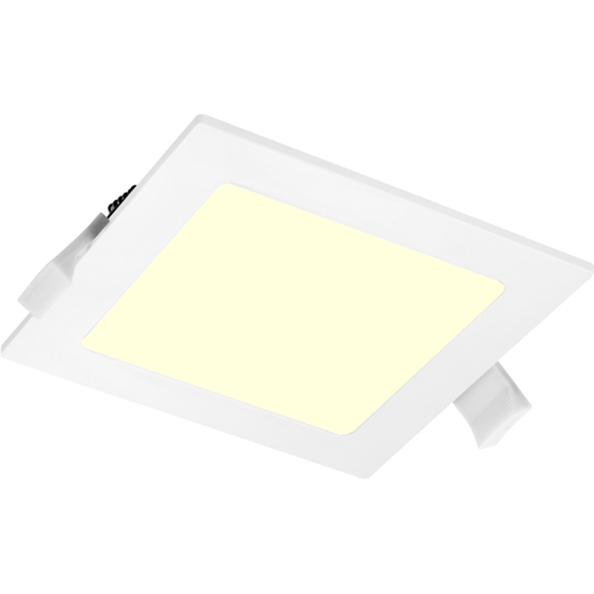 LED Downlight Slim Pro - Aigi Suno - Inbouw Vierkant 9W - Warm Wit 3000K - Mat Wit - Kunststof