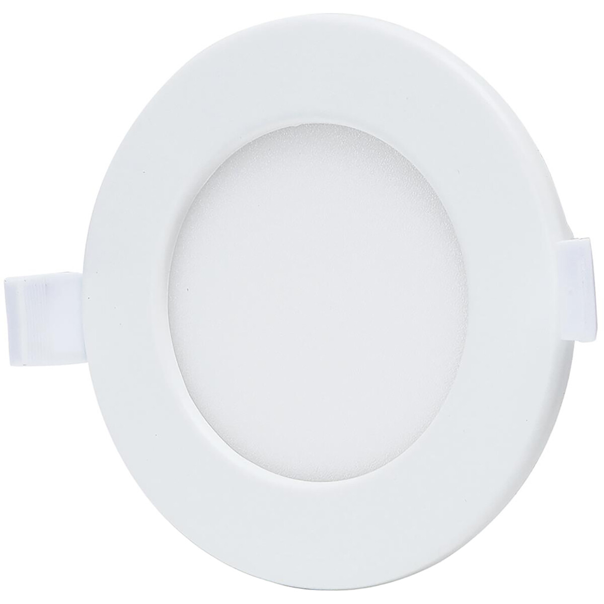 LED Downlight - Smart LED - Wifi LED - Slimme LED - Aigi Zumba - 6W - Aanpasbare Kleur - Inbouw Rond - Mat Wit - Aluminium - Ø115mm