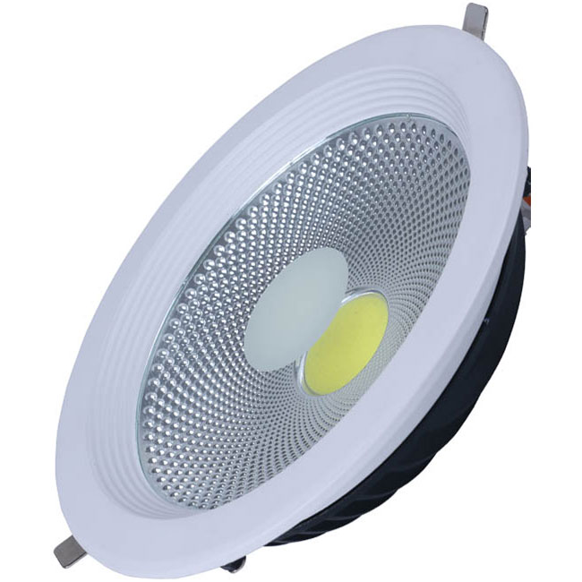 LED Downlight - Verona - Inbouw Rond 15W - Helder/Koud Wit 6400K - Mat Wit Aluminium - Ø170mm