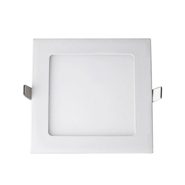 LED Downlight Slim 2 Pack - Inbouw Vierkant 15W - Natuurlijk Wit 4200K - Mat Wit Aluminium - 195mm