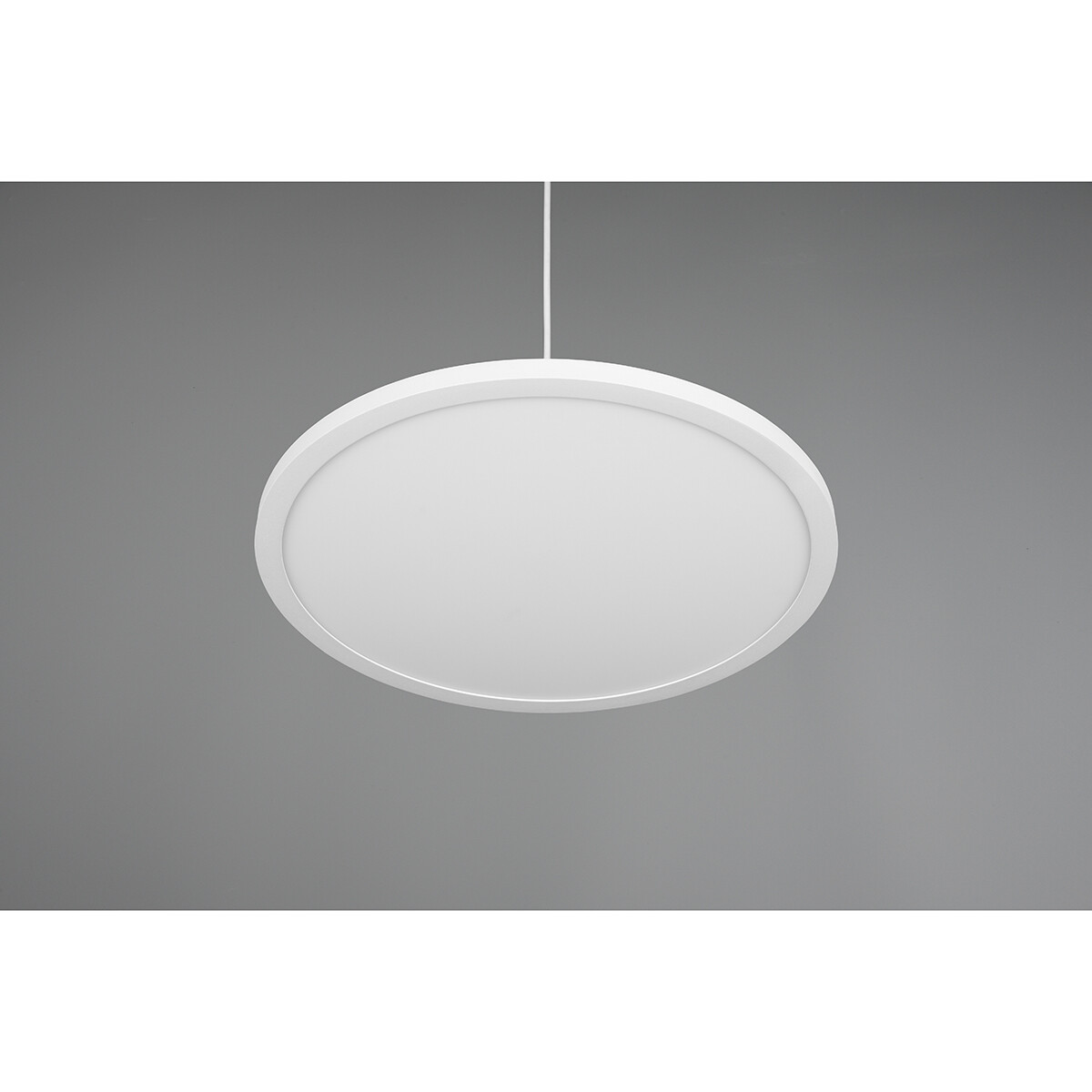 LED Hanglamp - Hangverlichting - Trion Trula - 29W - Natuurlijk Wit 4000K - Dimbaar - Rond - Mat Wit - Aluminium