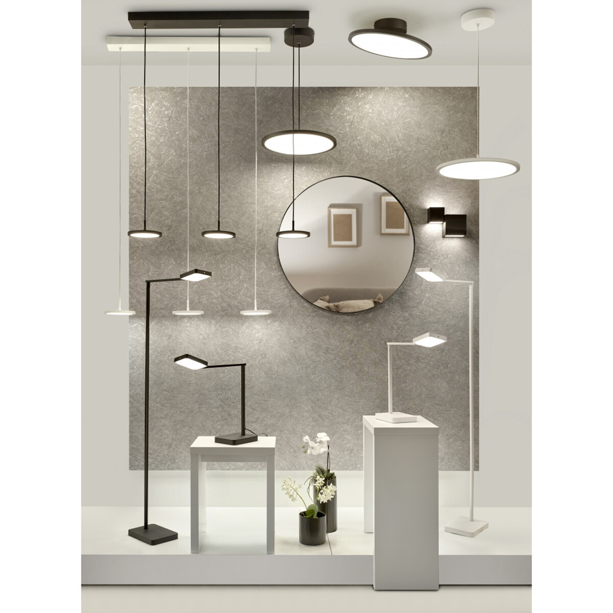 LED Hanglamp - Hangverlichting - Trion Trula - 29W - Natuurlijk Wit 4000K - Dimbaar - Rond - Mat Wit - Aluminium