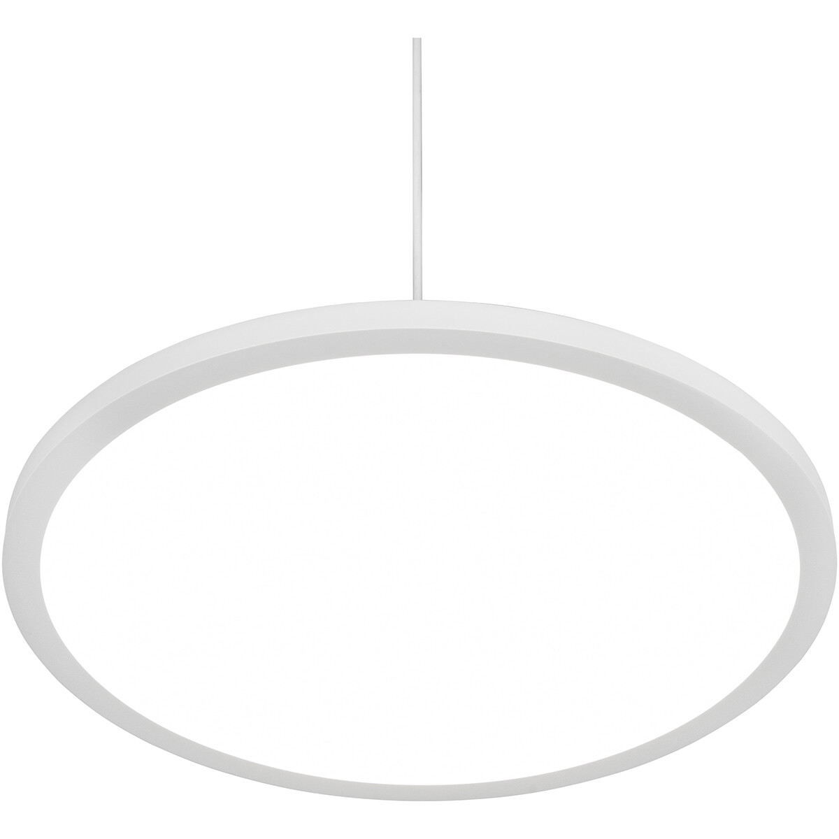 LED Hanglamp - Hangverlichting - Trion Trula - 29W - Natuurlijk Wit 4000K - Dimbaar - Rond - Mat Wit - Aluminium