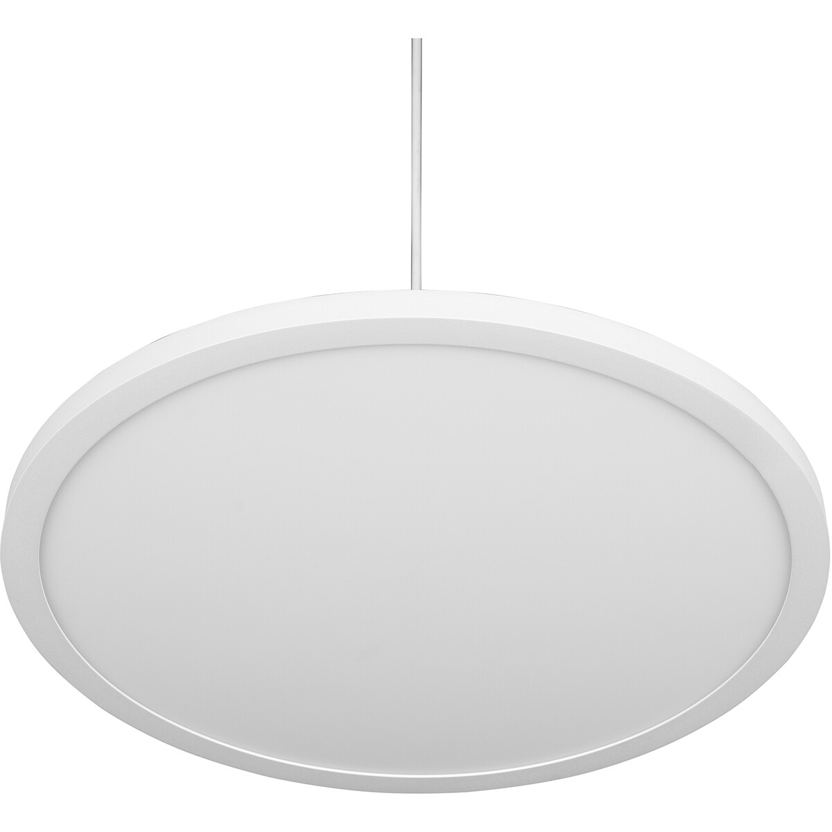 LED Hanglamp - Hangverlichting - Trion Trula - 29W - Natuurlijk Wit 4000K - Dimbaar - Rond - Mat Wit - Aluminium